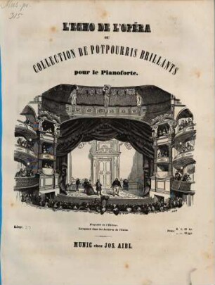L' écho de l'opéra : ou collection de potpourris brillants sur des thèmes les plus favoris des nouveaux opéras ; arrangés pour le piano, 23. Marie, die Regimentstochter