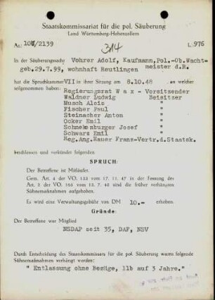 Vohrer, Adolf