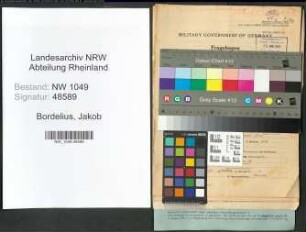 Entnazifizierung Jakob Bordelius , geb. 20.04.1889 (Baecker)