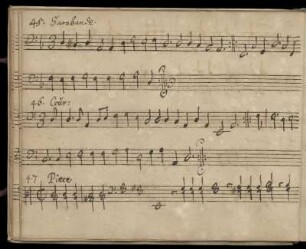 Sarabande. Courante. Piece