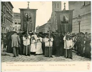 Budapest. Umzug am Stefanstag 20. August 1904