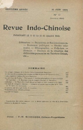 30. Juin 1904. No. 12
