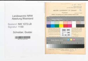 Entnazifizierung Gustav Schreiber , geb. 16.04.1893 ()