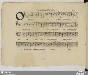 XLI. Mouton, Jean: O Domine Jesu Christe