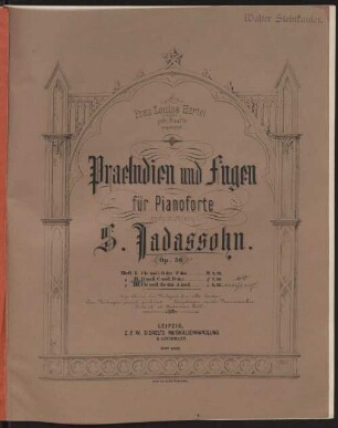 Praeludien und Fugen : für Pianoforte ; op. 56. 2. D-Moll. c-Moll. D-Dur. - 15 S. - Pl.-Nr. 6028