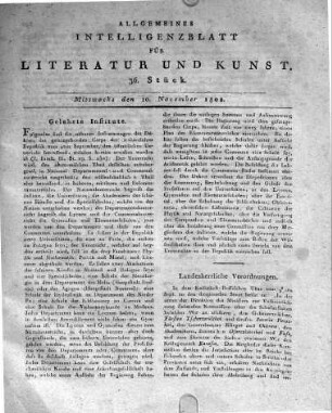 1802-11-10 : 36. Stück