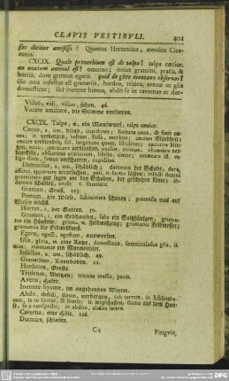 CXCIX. Quale proverbium est de talpa?