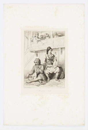 Musiciens Serbes, Blatt 11 der Folge "Bevölkerung der Donauprovinzen im Jahr 1854"