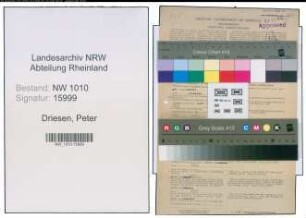 Entnazifizierung Peter Driesen , geb. 24.12.1903 ()