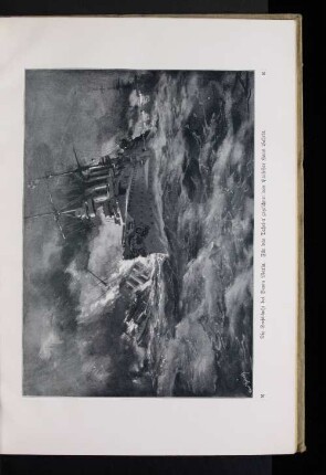 Die Seeschlacht bei Santa Maria. Für das Daheim, gezeichnet von Professor Hans Bohrdt.