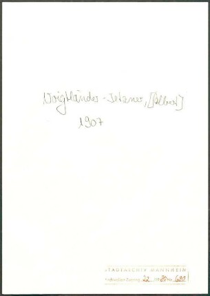 Voigtländer-Tetzner, Albert, Leipzig, Berlin, Quincy-Segy, an Wichert