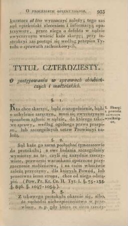 Tytul czterdziesty