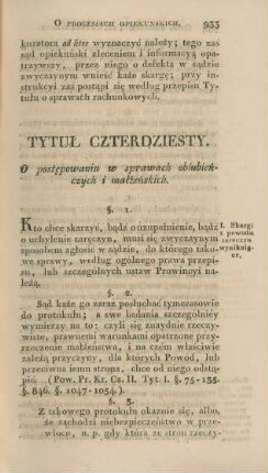 Tytul czterdziesty