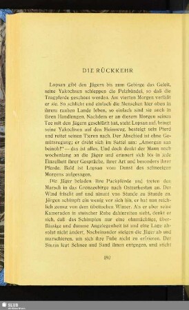 Die Rückkehr