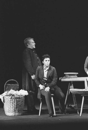 Szenenbilder aus "Fidelio", Oper in zwei Akten von Ludwig van Beethoven. Deutsche Oper Berlin, November 1962