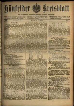 Ausgabe vom Dienstag, den 30. Januar 1917.