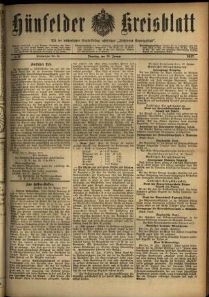 Ausgabe vom Dienstag, den 30. Januar 1917.