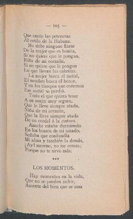 Los momentos.