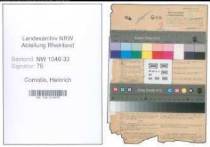 Entnazifizierung Heinrich Comotio , geb. 02.07.1903 (Lehrer)