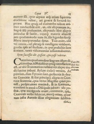 Cap. IV. Styli Excertitium crebrum.