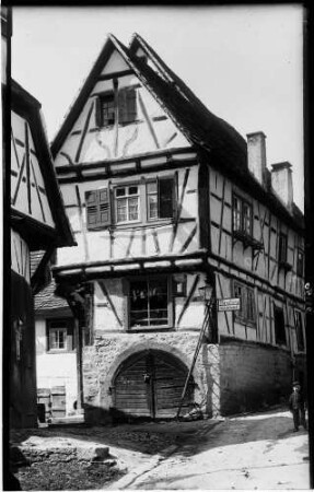 Kürnbach Fachwerkhaus Haus Barthlott - alte Rathausgasse Außenansicht