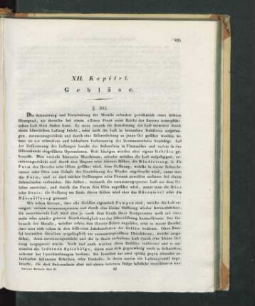 XII. Kapitel. Gebläse