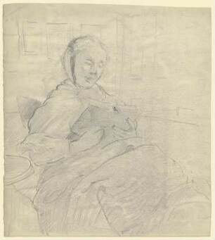 Luise Scholderer lesend
