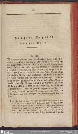 Fünftes Kapitel. Von der Wärme