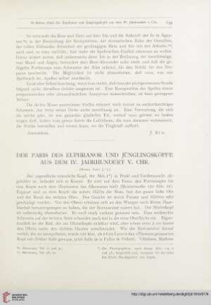 Der Paris des Euphranor und Jünglingsköpfe aus dem IV. Jahrhundert v. Chr.