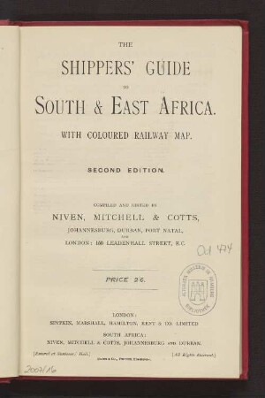 The Shippers' Guide to South & East Africa