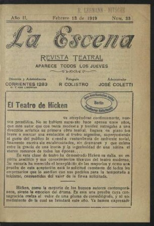 El Teatro de Hicken