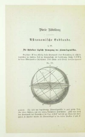 Vierte Abteilung. Astronomische Erdkunde