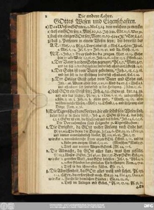 Die andere Lehre. Gottes Wesen und Eigenschaften.