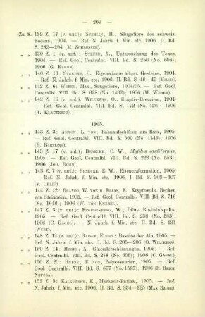 Zusätze zur Literatur von 1905
