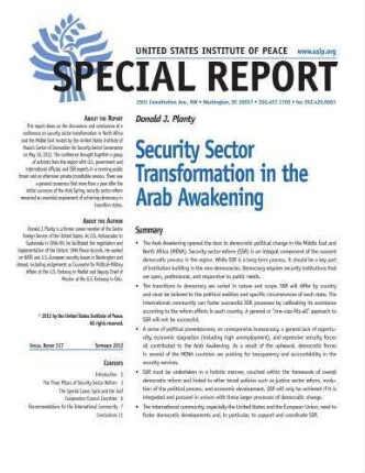 Security sector transformation in the Arab awakening