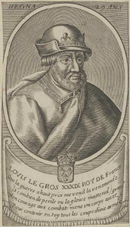 Bildnis von Lovis Le Gros, König von Frankreich
