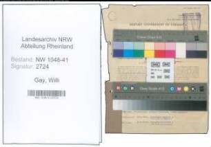 Entnazifizierung Willi Gay , geb. 22.02.1890 (Polizist)