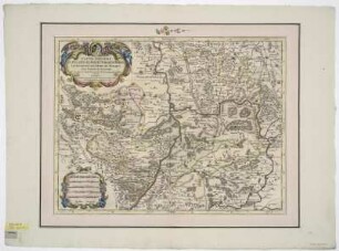 Karte der östlichen Rheinpfalz, 1:260 000, Kupferstich, 1696