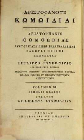 Scholia Graeca In Aristophanis Comoedias. 2