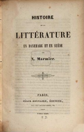Histoire de la littérature en Danemark et en Suède