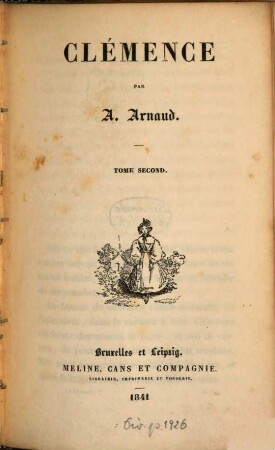 Clémence par A[ngélique] Arnaud. 2