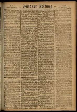 Zweite Ausgabe vom Mittwoch, den 14. Februar 1917.
