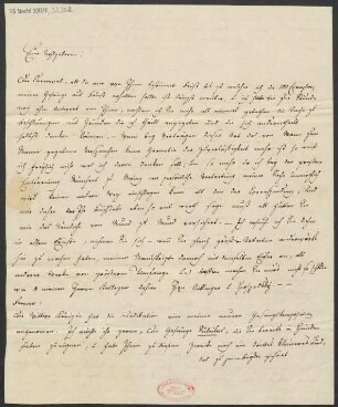 Brief an B. Schott's Söhne : 19.03.1833
