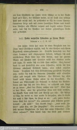 543. Todte verhelfen Lebenden zu ihrem Recht