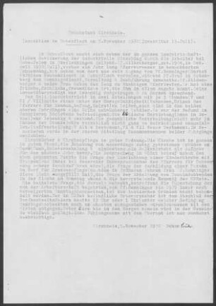 Schopfloch (Lenningen): Inspektionsbericht 1930