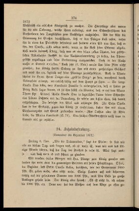 24. Scheinbefreiung (November bis Dezember 1872)