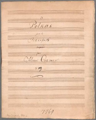 3 Polkas, Klavier, op. 29 - BSB Mus.Schott.Ha 7989-2