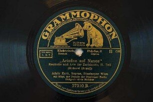 "Ariadne auf Naxos" : Rezitativ und Arie der Zerbinetta, II. Teil / (Richard Strauß)