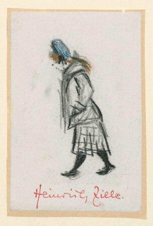 Mädchen mit blauer Mütze