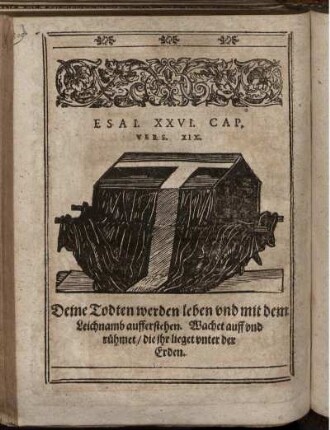 Esai. XXVI. Cap. vers. XIX.